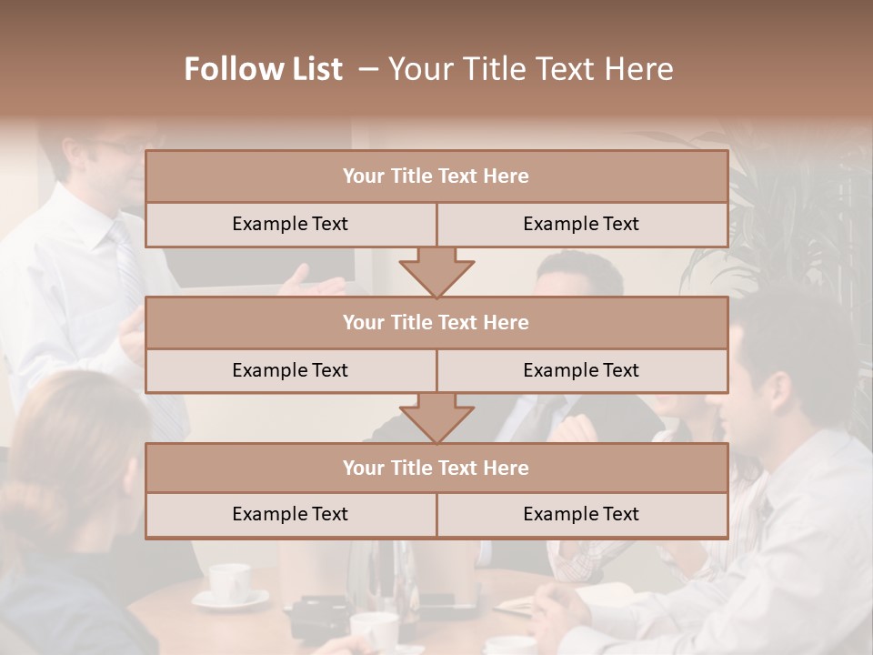 Note Men Screen PowerPoint Template
