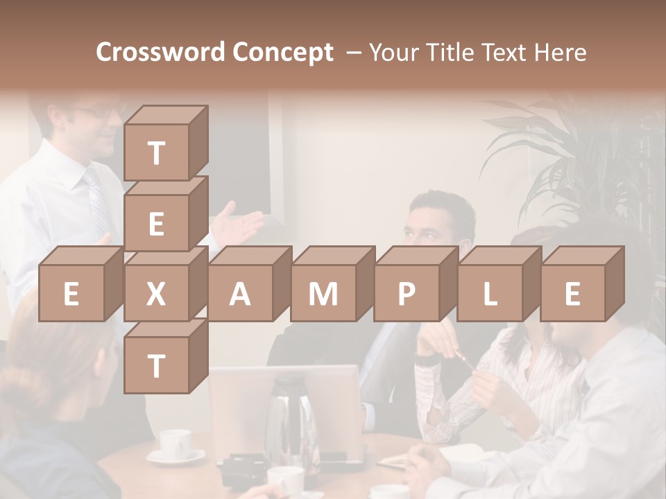 Note Men Screen PowerPoint Template