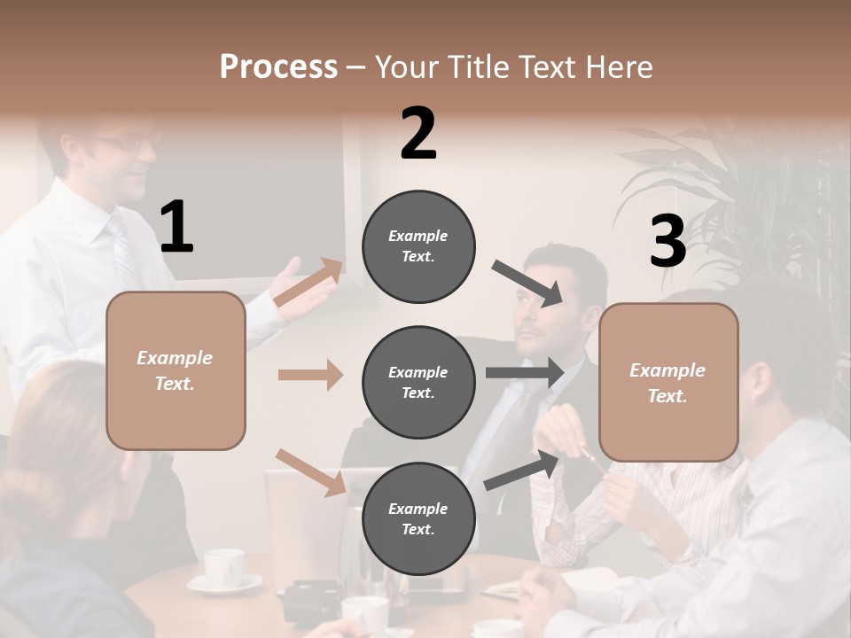 Note Men Screen PowerPoint Template