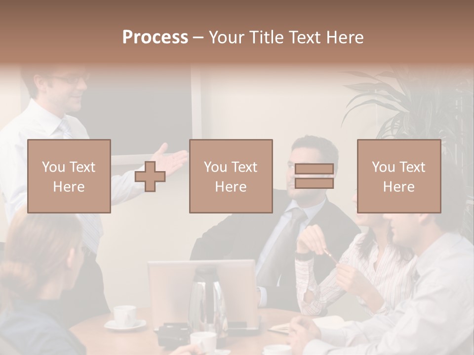 Note Men Screen PowerPoint Template