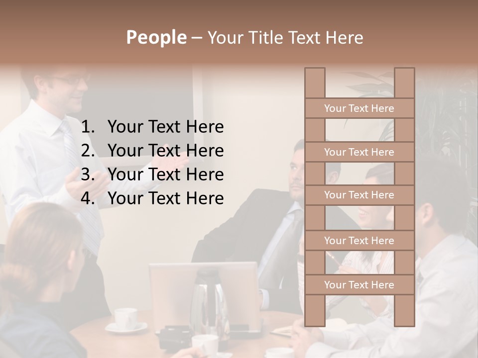 Note Men Screen PowerPoint Template