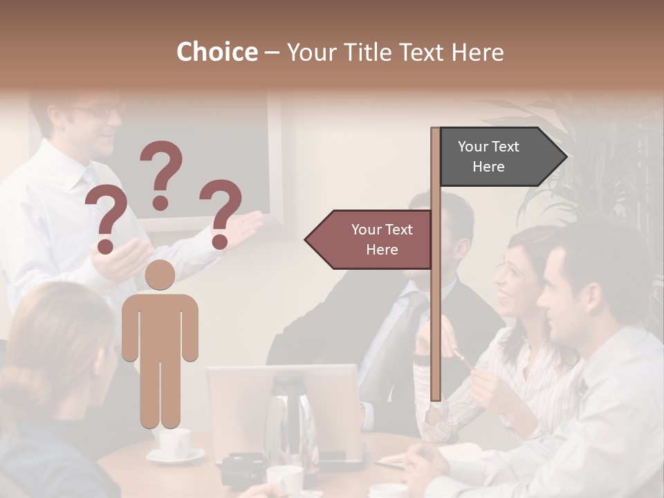 Note Men Screen PowerPoint Template