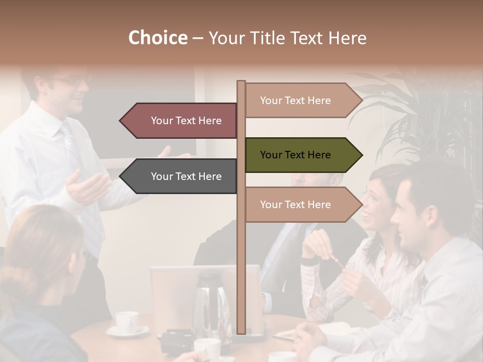 Note Men Screen PowerPoint Template