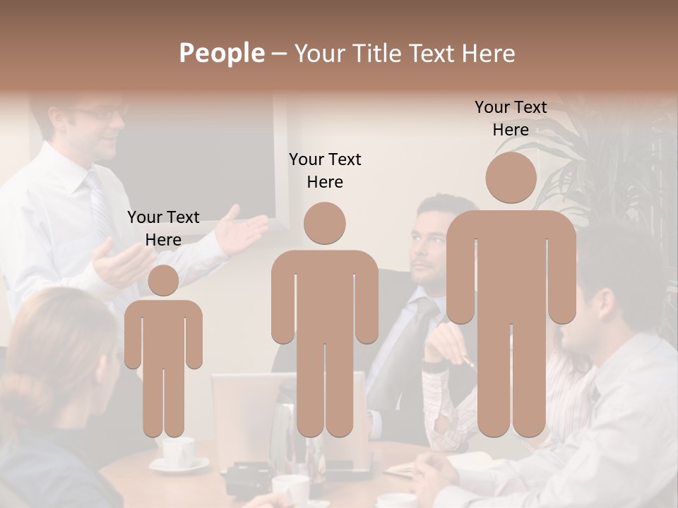 Note Men Screen PowerPoint Template