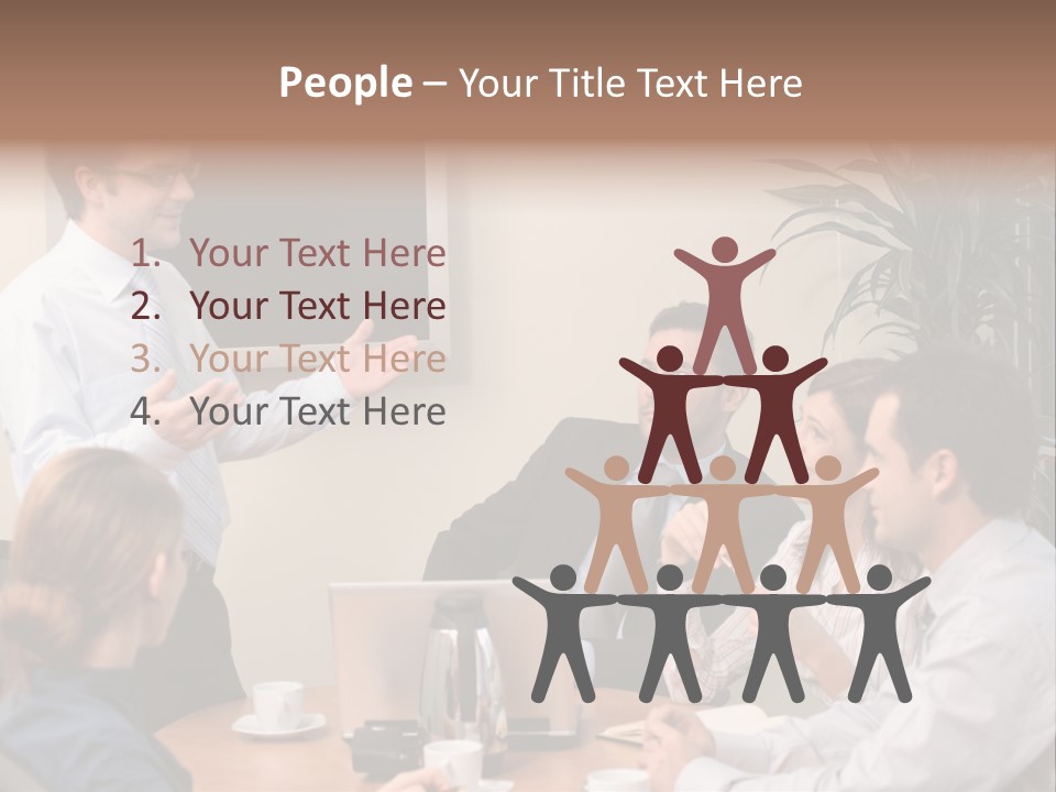 Note Men Screen PowerPoint Template