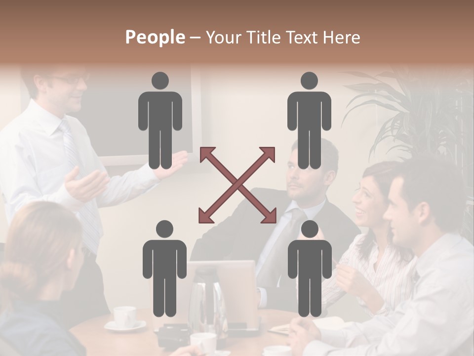 Note Men Screen PowerPoint Template