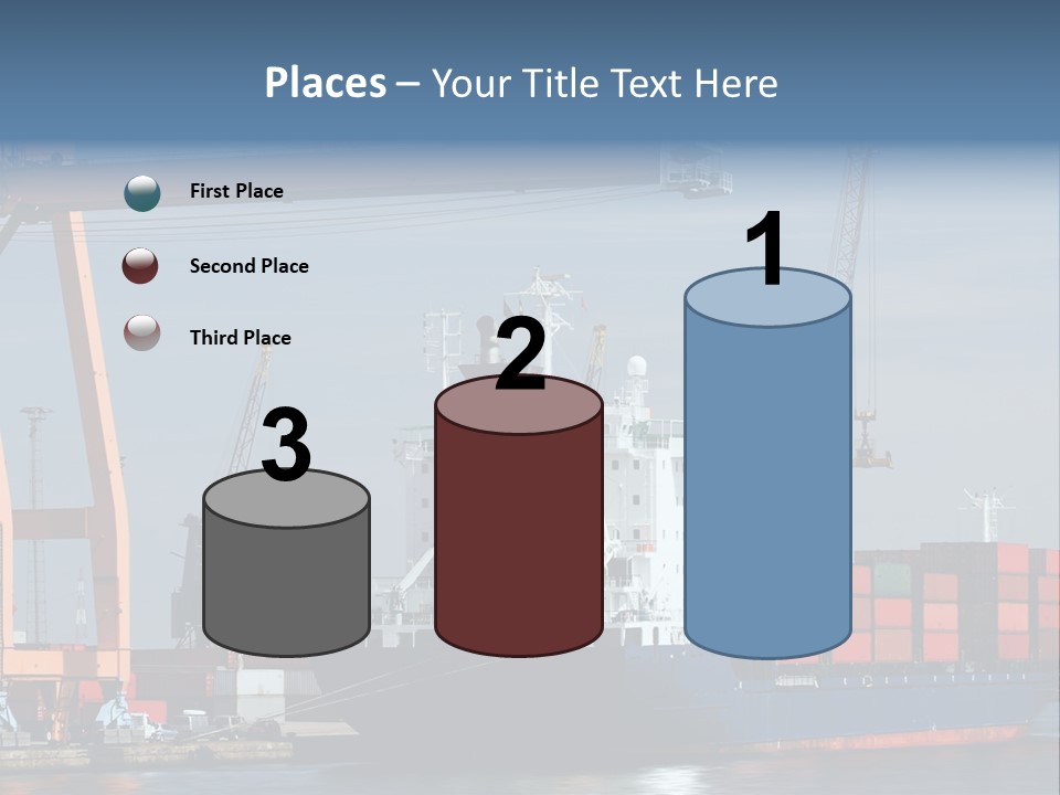 Export Dock Sail PowerPoint Template