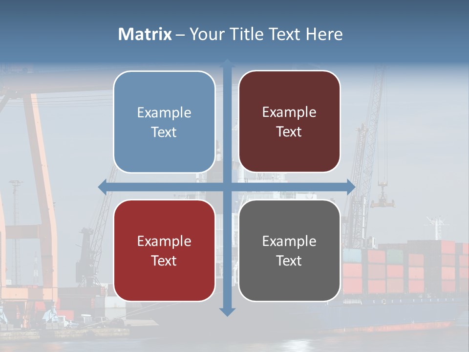 Export Dock Sail PowerPoint Template