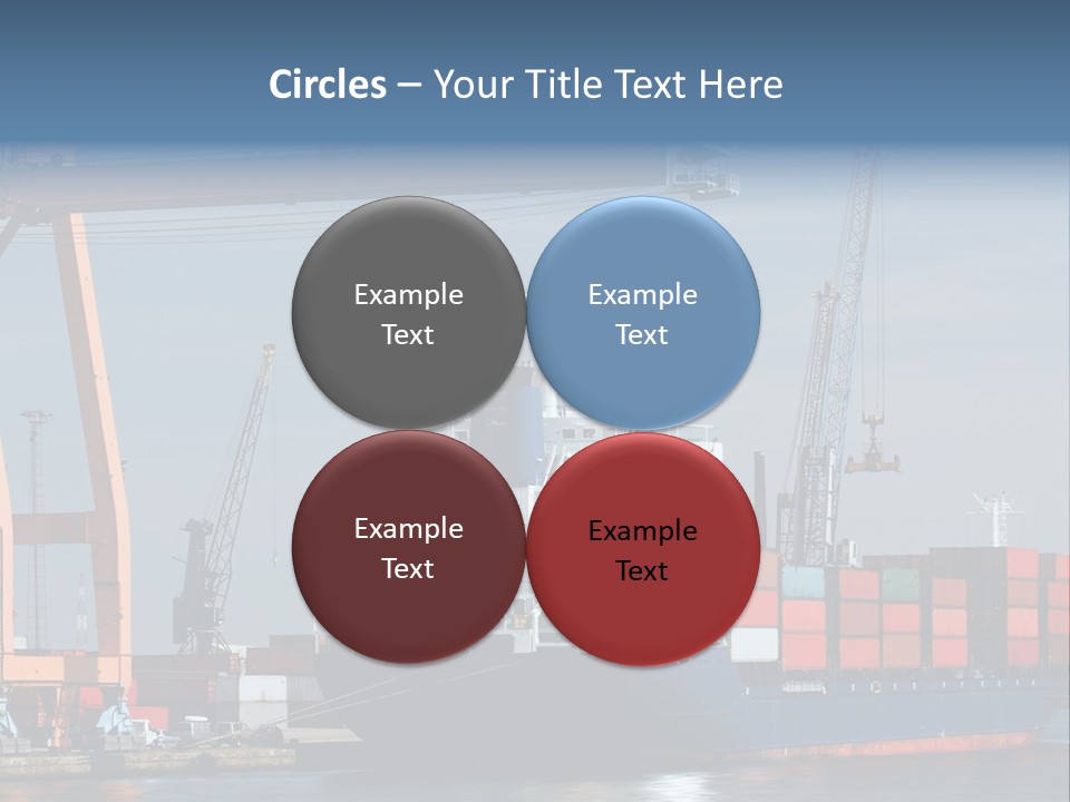 Export Dock Sail PowerPoint Template