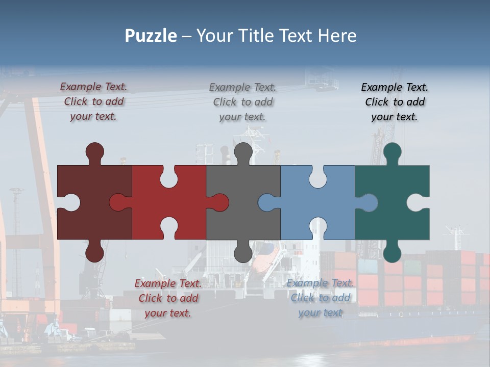 Export Dock Sail PowerPoint Template