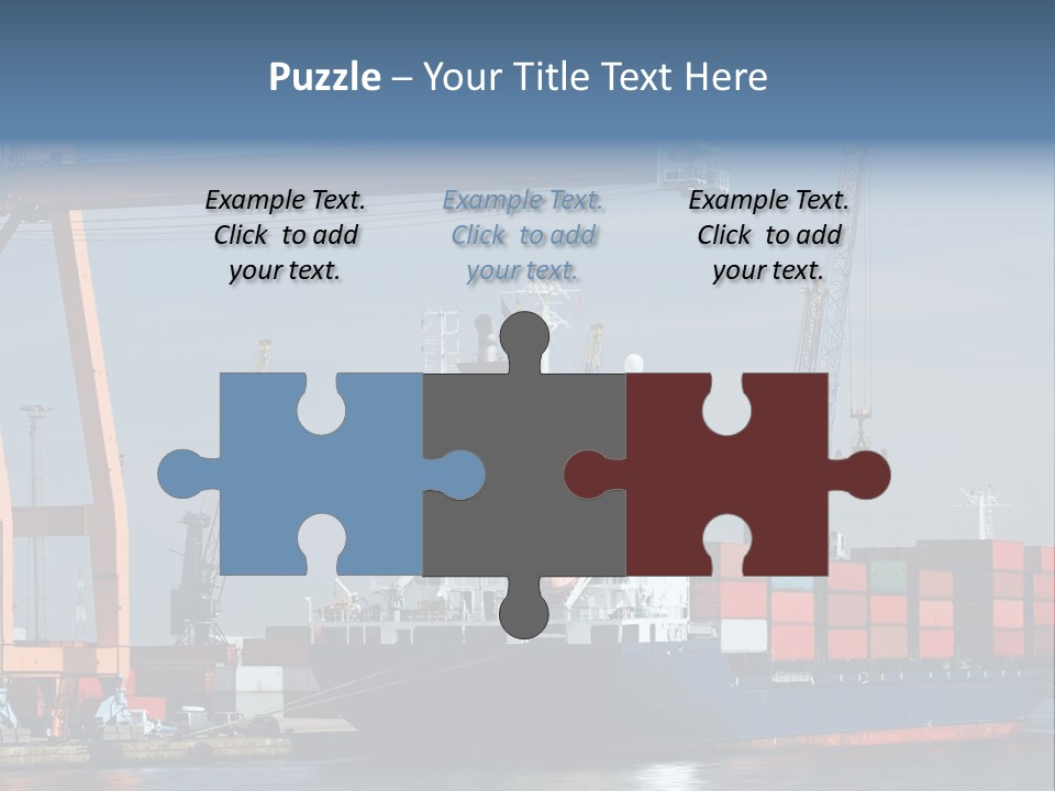 Export Dock Sail PowerPoint Template