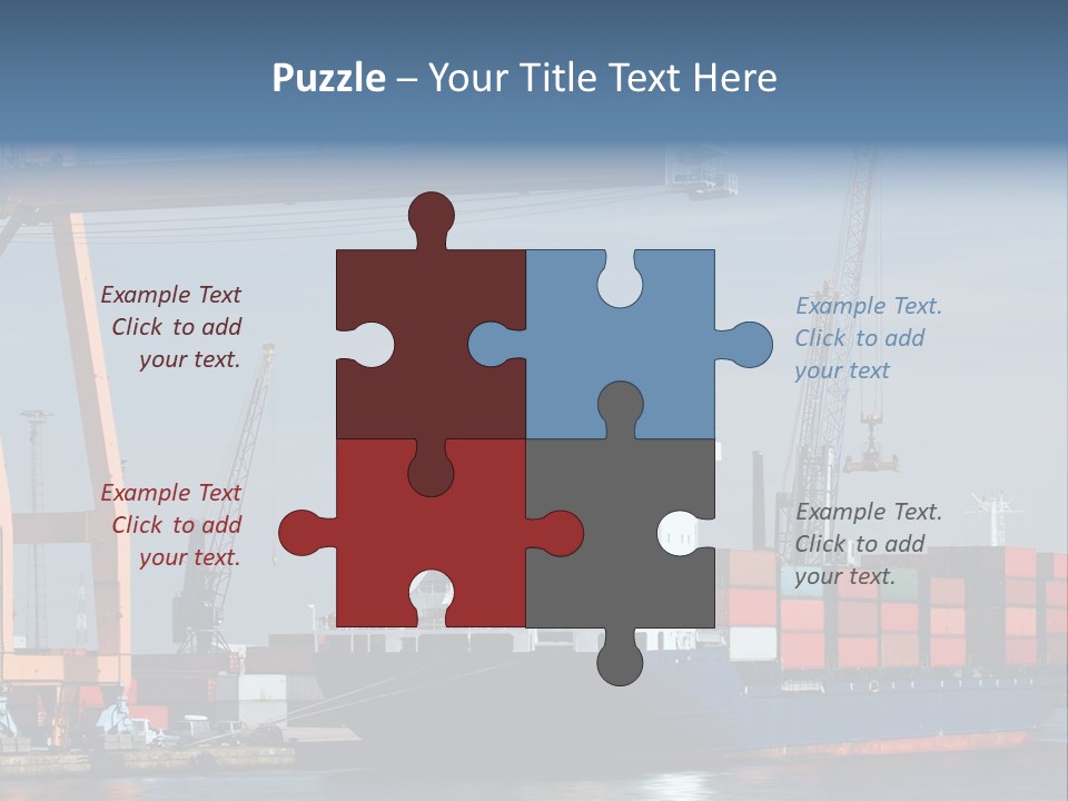 Export Dock Sail PowerPoint Template