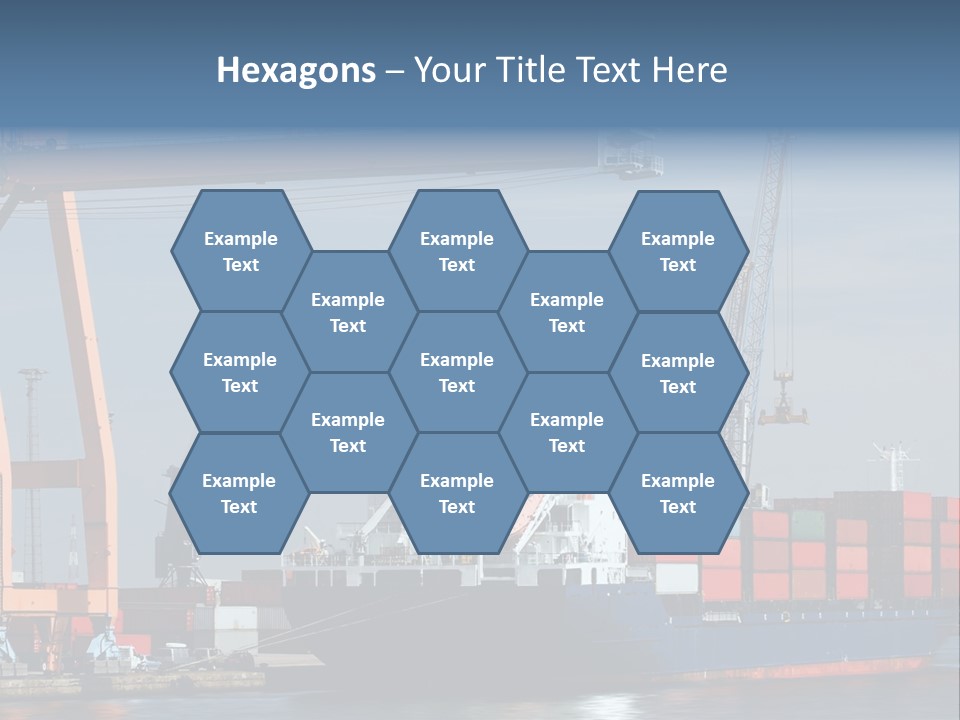 Export Dock Sail PowerPoint Template