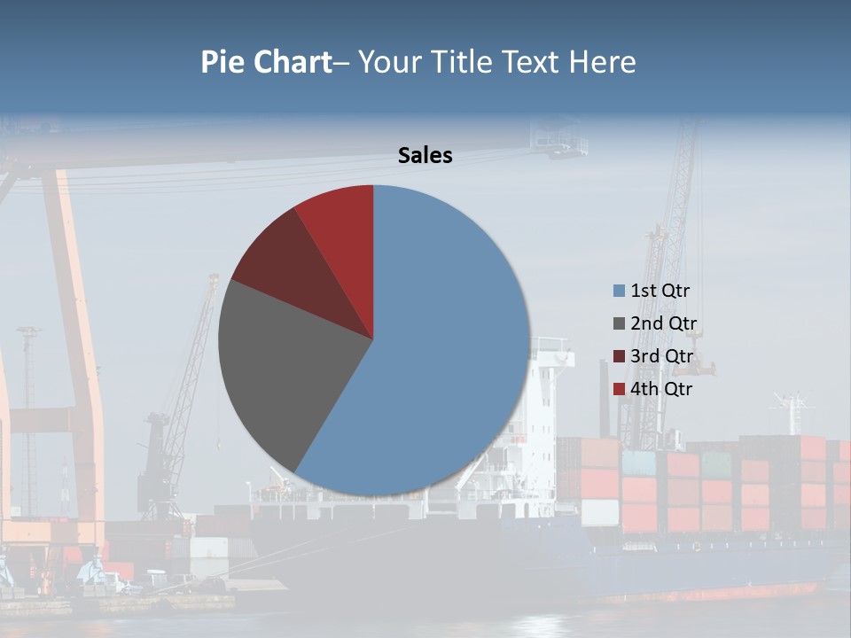 Export Dock Sail PowerPoint Template