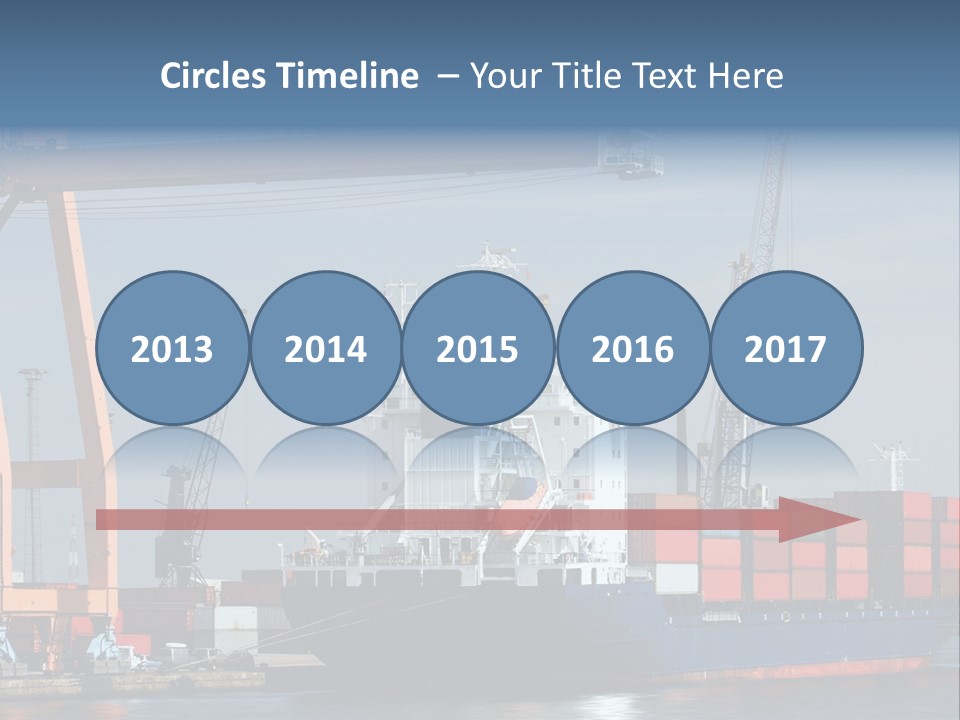 Export Dock Sail PowerPoint Template