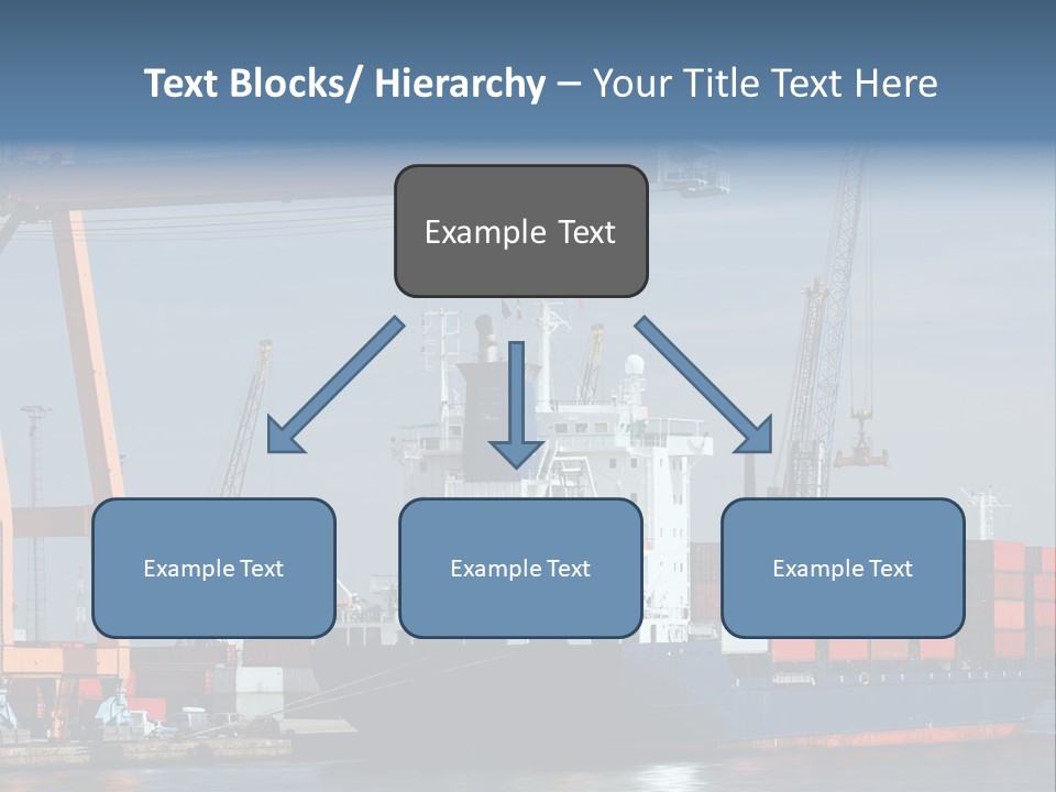 Export Dock Sail PowerPoint Template