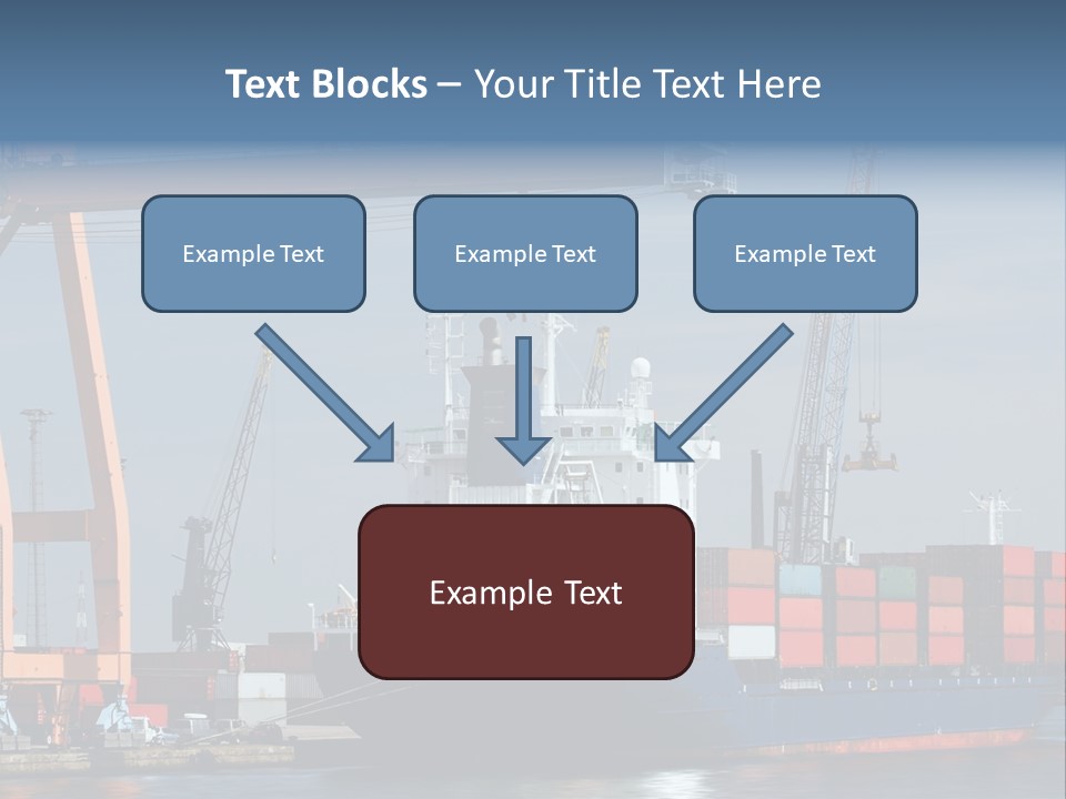 Export Dock Sail PowerPoint Template