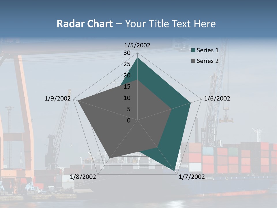 Export Dock Sail PowerPoint Template