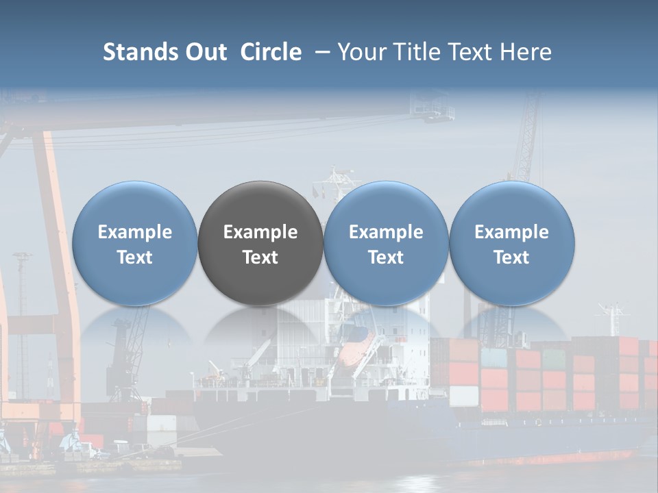 Export Dock Sail PowerPoint Template