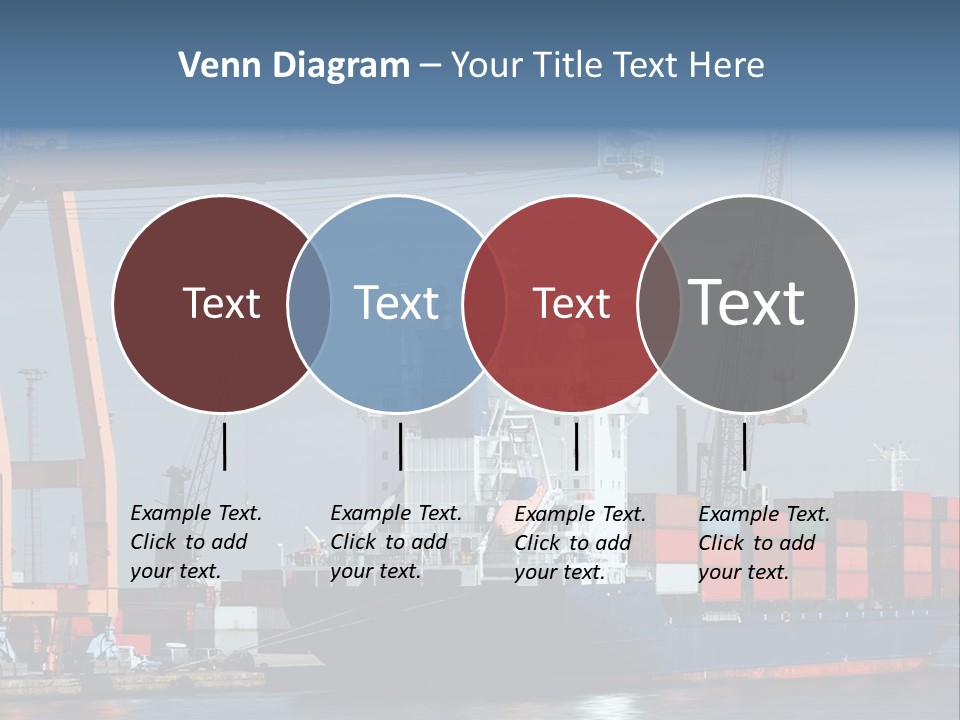 Export Dock Sail PowerPoint Template