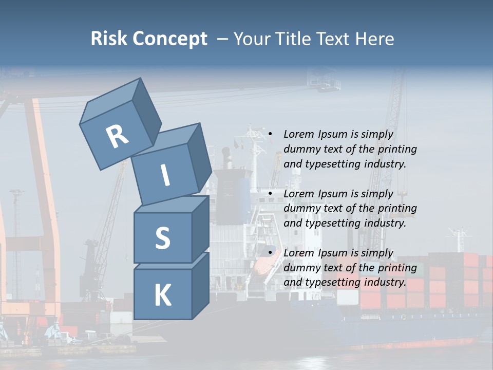 Export Dock Sail PowerPoint Template