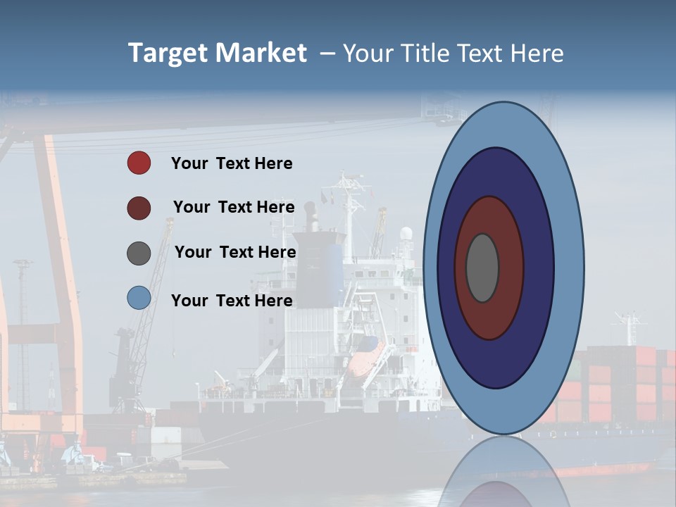 Export Dock Sail PowerPoint Template