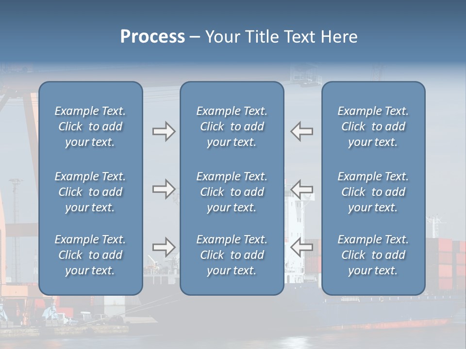 Export Dock Sail PowerPoint Template