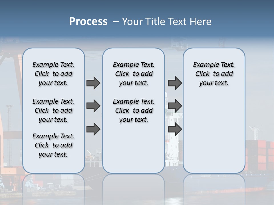Export Dock Sail PowerPoint Template