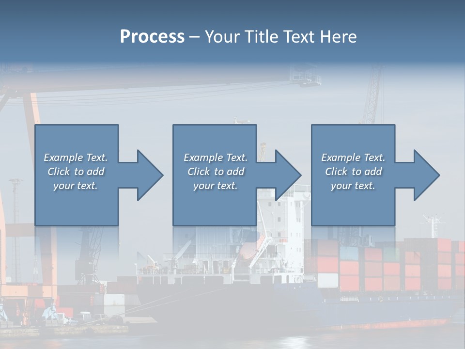 Export Dock Sail PowerPoint Template