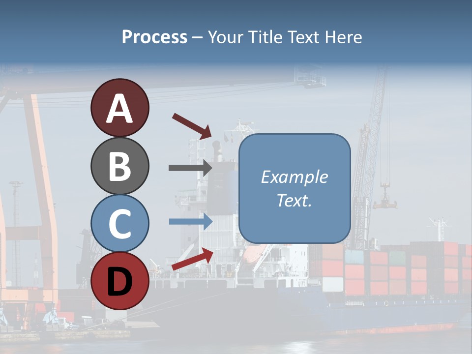 Export Dock Sail PowerPoint Template