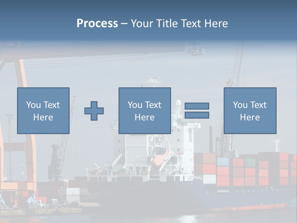 Export Dock Sail PowerPoint Template