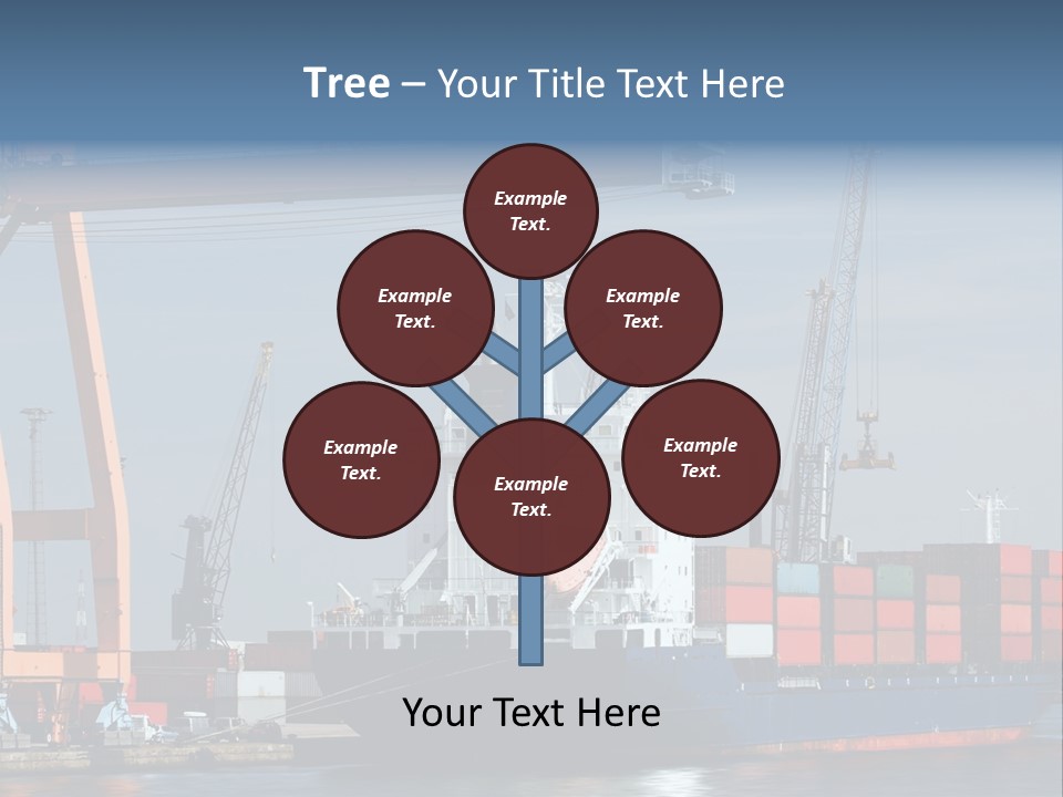 Export Dock Sail PowerPoint Template