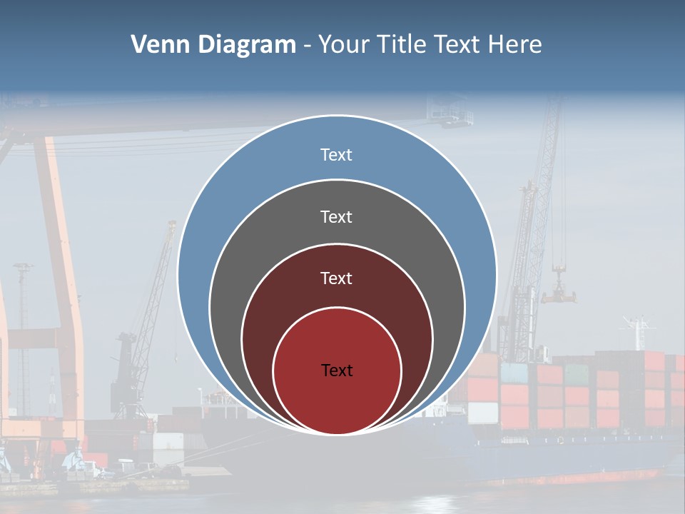 Export Dock Sail PowerPoint Template