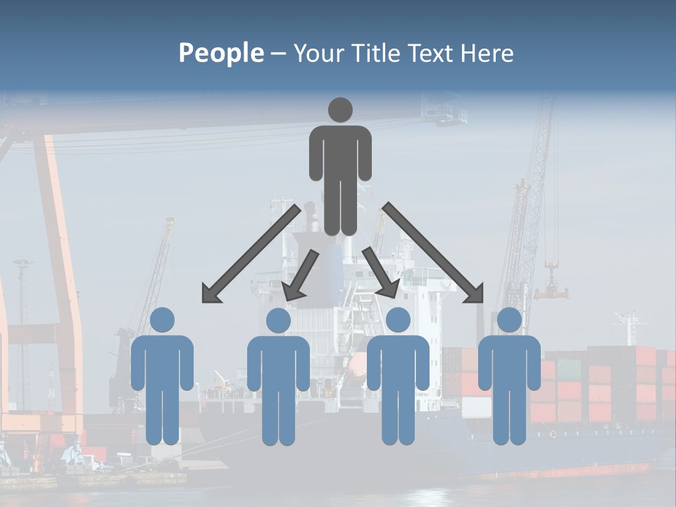 Export Dock Sail PowerPoint Template