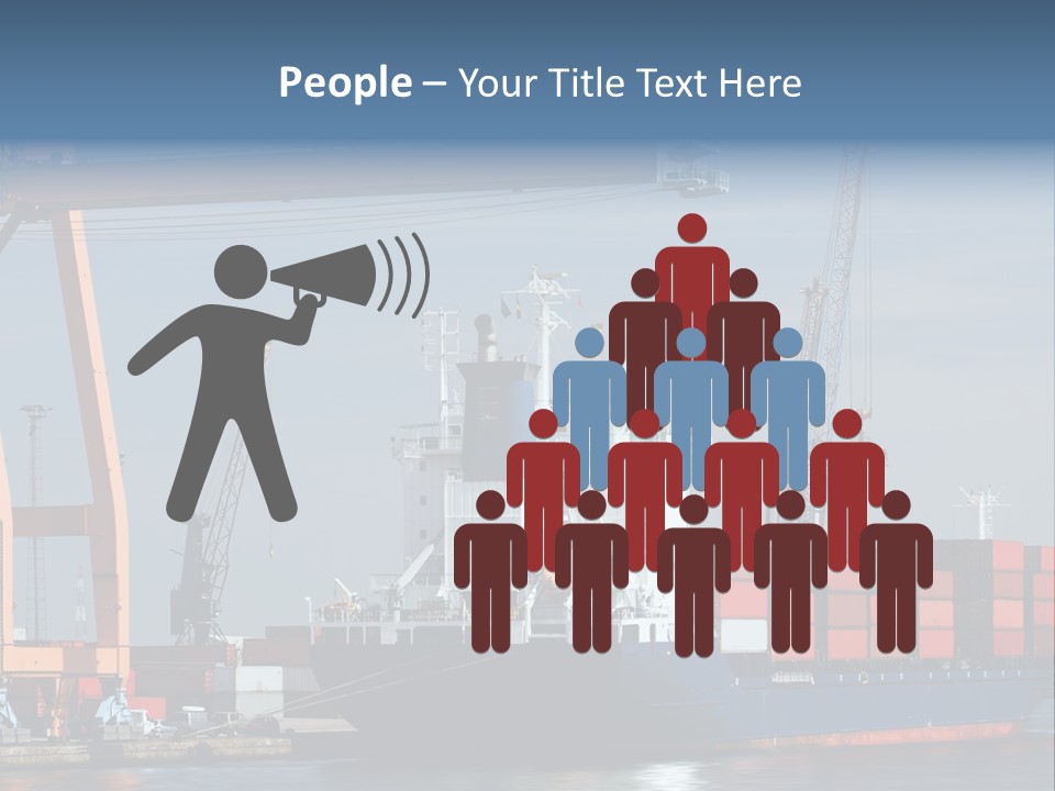 Export Dock Sail PowerPoint Template