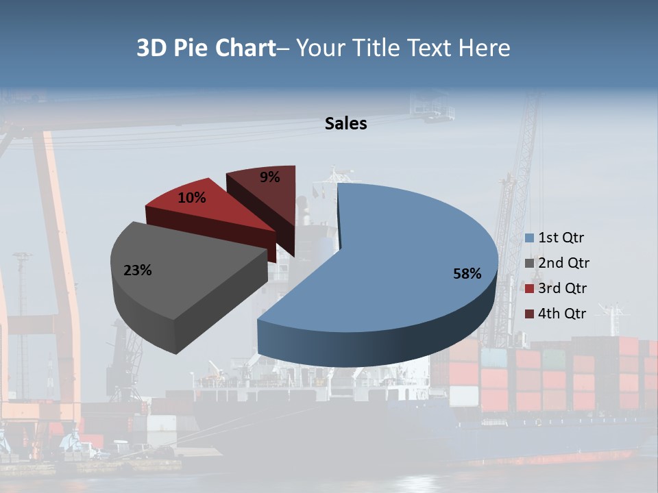 Export Dock Sail PowerPoint Template