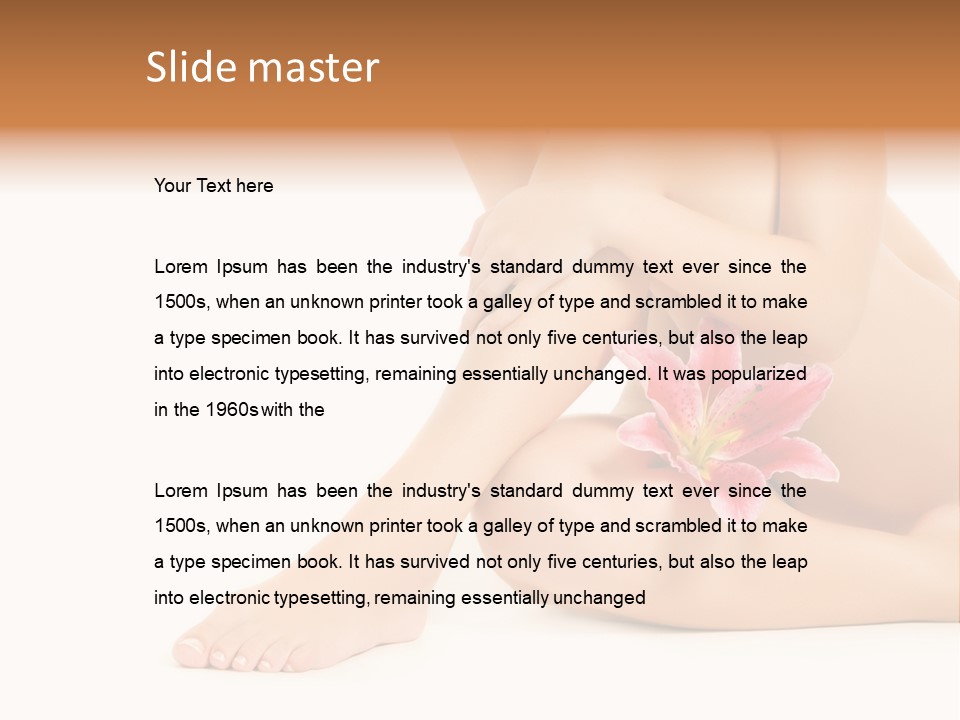 Shaving Lily Flower PowerPoint Template