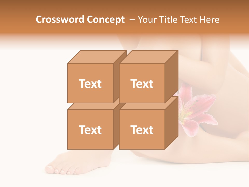 Shaving Lily Flower PowerPoint Template