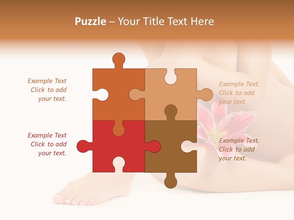 Shaving Lily Flower PowerPoint Template