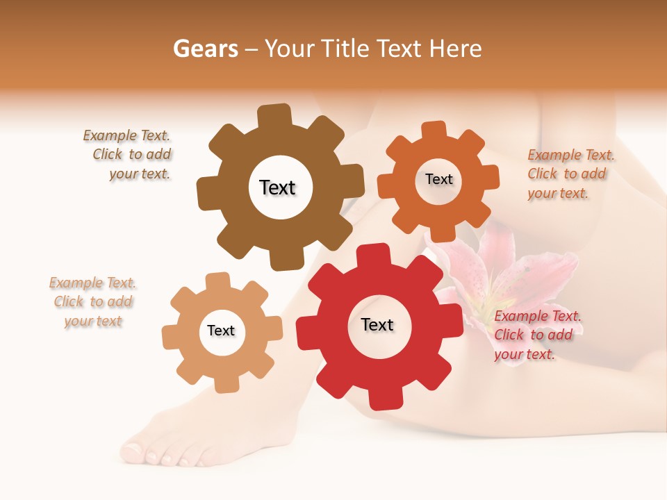 Shaving Lily Flower PowerPoint Template