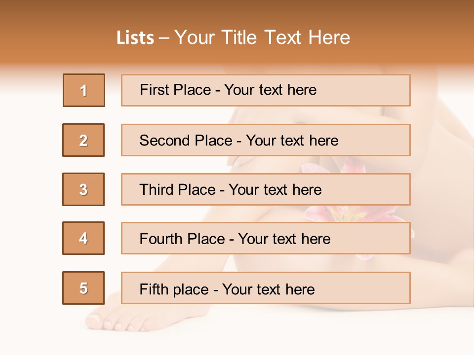 Shaving Lily Flower PowerPoint Template