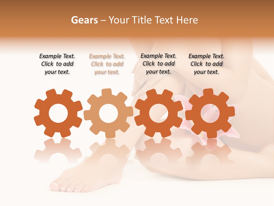 Shaving Lily Flower PowerPoint Template