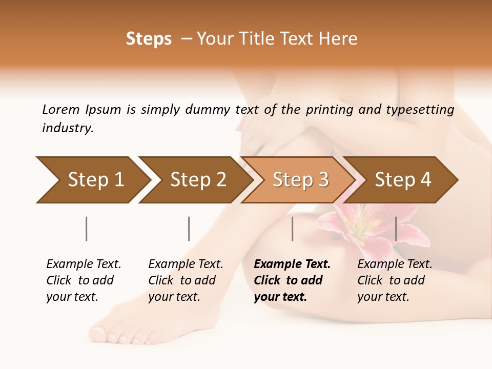 Shaving Lily Flower PowerPoint Template