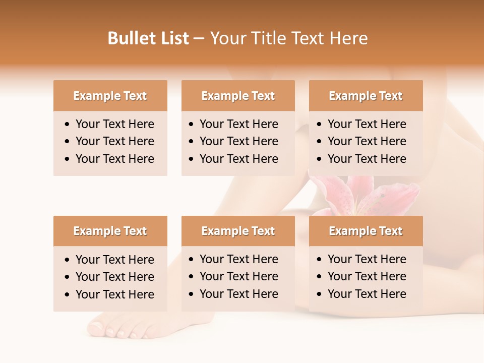 Shaving Lily Flower PowerPoint Template