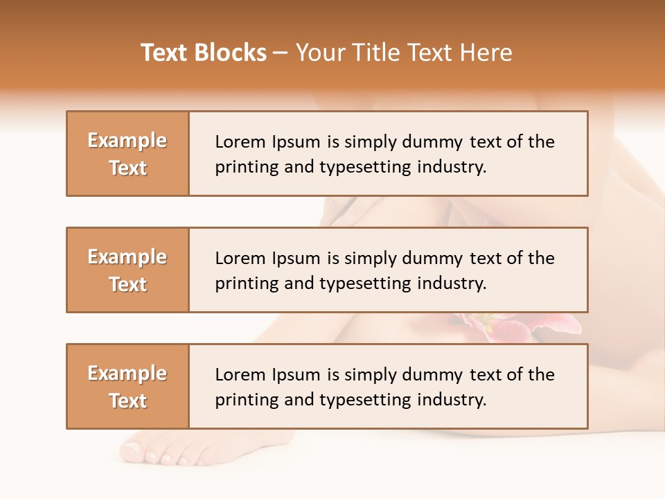 Shaving Lily Flower PowerPoint Template