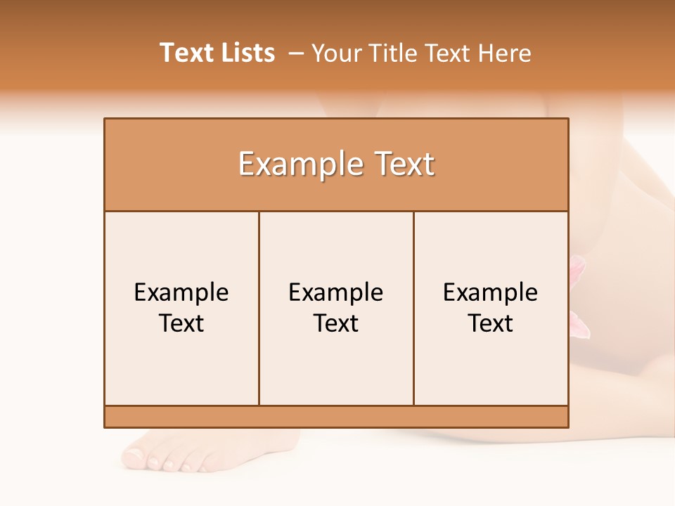 Shaving Lily Flower PowerPoint Template