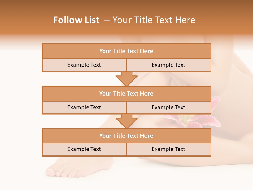 Shaving Lily Flower PowerPoint Template