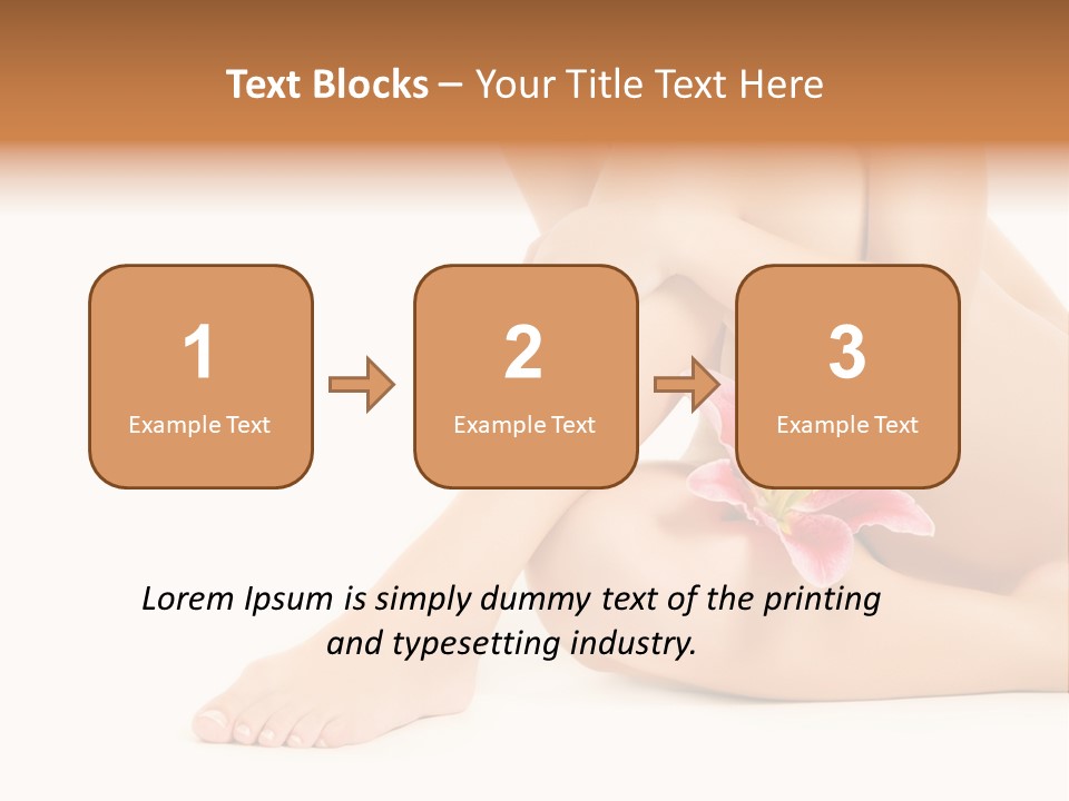 Shaving Lily Flower PowerPoint Template