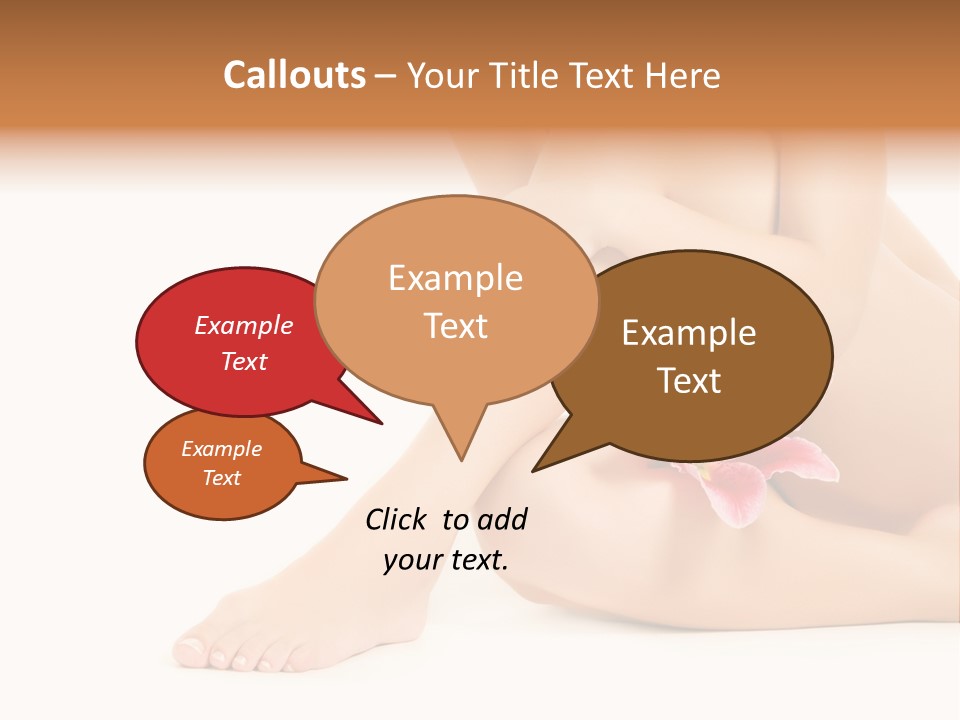 Shaving Lily Flower PowerPoint Template