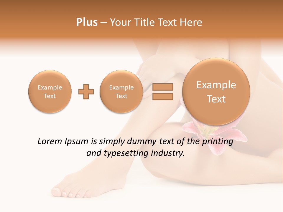 Shaving Lily Flower PowerPoint Template